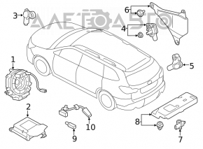 Steering wheel cable Subaru Impreza 17-23 GK with heated steering wheel