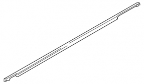 Door-glass molding, center rear left, Kia K5 21-24, black