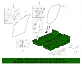 Honda Civic X FC 16-17 4D Black Floor Mat