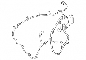 Rear left door wiring Chevrolet Malibu 19-