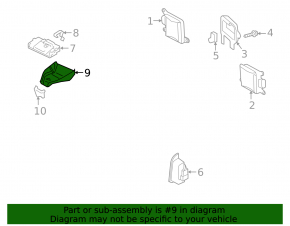 Interior Mirror Cover Audi A6 C7 12-18