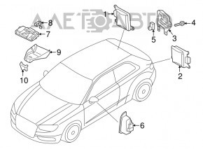 Interior Mirror Cover Audi A6 C7 12-18