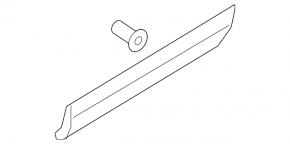 Door trim lower rear left Audi Q3 8U 16-18