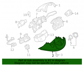 Audi Q3 8U 15-18 Steering Column Frame Assembly (2 parts)