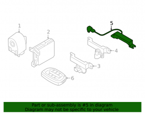 Antenna keyless rear bumper Hyundai Sonata 15-19