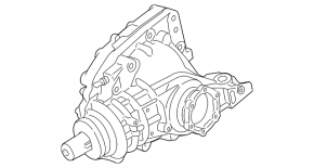 Front axle Porsche Panamera 10-16 AWD 64k