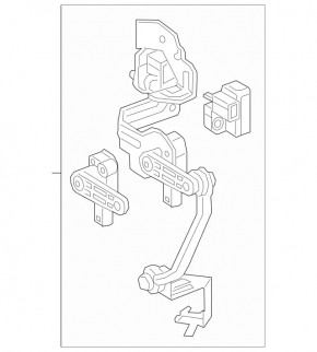 Front body tilt sensor for Mercedes X247 GLB 20-26 with rod and brackets