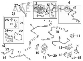 Fuel Tank Ventilation Valve Ford Fusion mk5 13-20