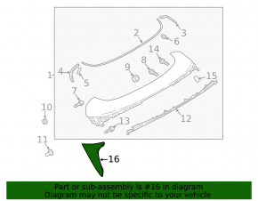 Rear spoiler right trim Mazda CX-5 17-25