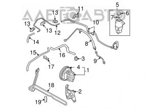 Mitsubishi Galant 04-07 Power Steering Radiator