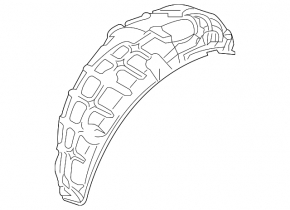 Rear right fender liner Mazda CX-9 16-23 front