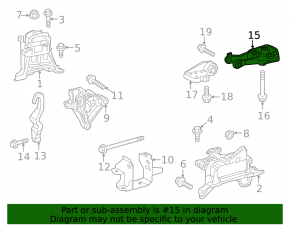 Rear engine mount Lexus UX200 19-