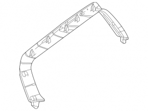 Upper trim of the trunk door Mercedes GLA 15-20