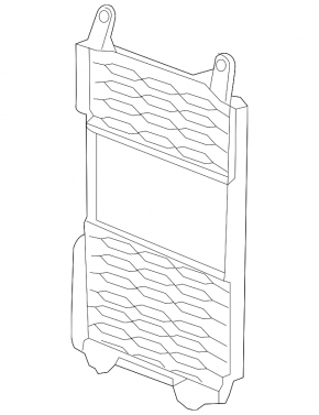 Protective mesh for the Honda Accord 13-17 hybrid inverter radiator