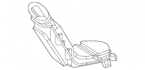 Right Honda CRV 20-22 hybrid lower cooling duct