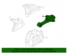 Rear engine mount for Kia Sportage 23-26 HEV