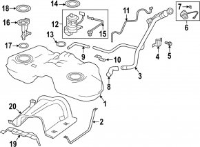 Fuel level sensor Infiniti QX50 19-20