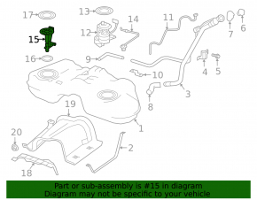 Fuel level sensor Infiniti QX50 19-20