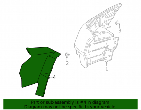 Outer wing light cover right Infiniti QX60 22-26