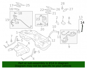 Fuel filler cap Hyundai Santa FE 19- KOR