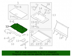 Volvo XC90 16-26 T6 trunk liner, for 3 rows