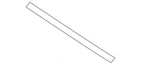 Rubber seal for the upper trunk door Volvo V90 17-22 usa on the door