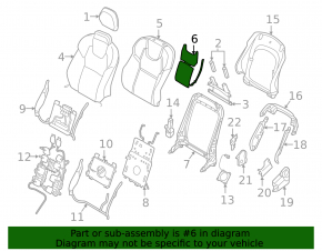 Heated driver's backrest Volvo XC60 18-25
