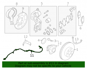 ABS sensor rear left Nissan Pathfinder 13-20