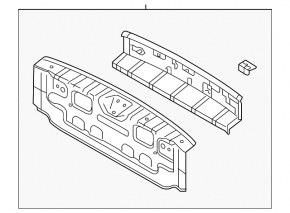 Rear panel Mitsubishi Eclipse Cross 18- 2 parts