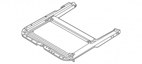 Sunroof mechanism frame VW Jetta 11-16 USA