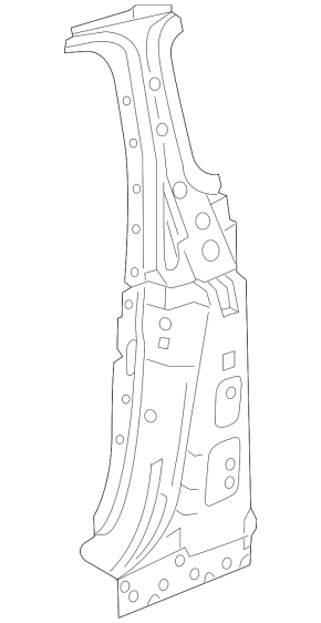 Left center pillar for Honda Accord 13-17