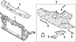 Hyundai Sonata 20-25 2.0, 2.5" radiator panel