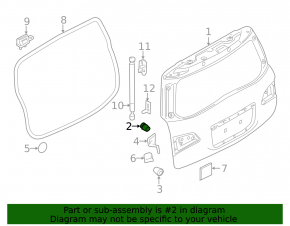 Trunk Door Bumper Infiniti QX50 19-