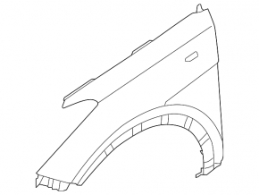 Front left wing Hyundai Santa FE Sport 13-18