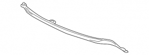 Rear bumper trim under chrome Honda Accord 16-17 rest