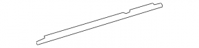Door-glass molding, center rear left, Toyota Highlander 2010-2011