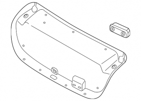 Hyundai Sonata 15-17 trunk lid trim