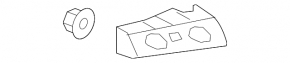 Rear bumper mount, inner right, Chevrolet Malibu 16-23