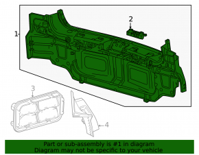 Chevrolet Equinox EV 24-26 rear panel drilled, GXD graphite