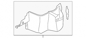 Left arch trim for Kia Optima 14-16 hybrid