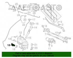 Mazda 6 14-21 Windscreen Washer Motor