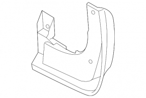 Mudguard front right Kia Forte 4d 14-18