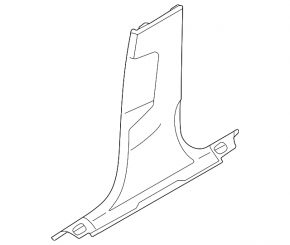 Center pillar trim lower right Audi A5 F5 17-20 5D gray