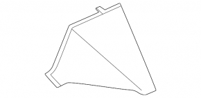 Front panel trim center left Audi A3 22-26 black