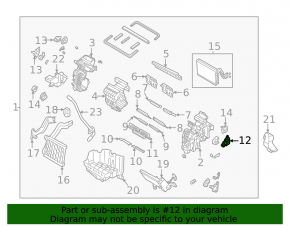 Kia EV6 22-24 heater fan motor actuator