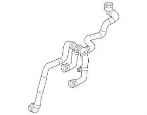 Lower cooling pipe for Mercedes GLE 53 20-26 AMG pkg
