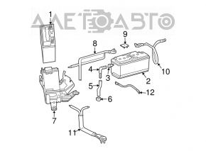 Positive battery terminal for Mercedes W211
