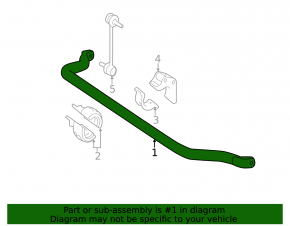 Front stabilizer bar Mercedes R-class W251 06-13 26mm