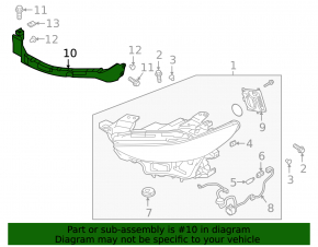 Front right headlight bracket Mazda 3 19 - for adaptive headlight