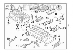HYBRID BATTERY CONTROL MODULE Ford Fusion mk5 13-20 driftwood, working